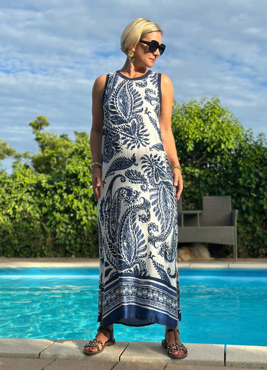 Maxikleid „Marina Blue“