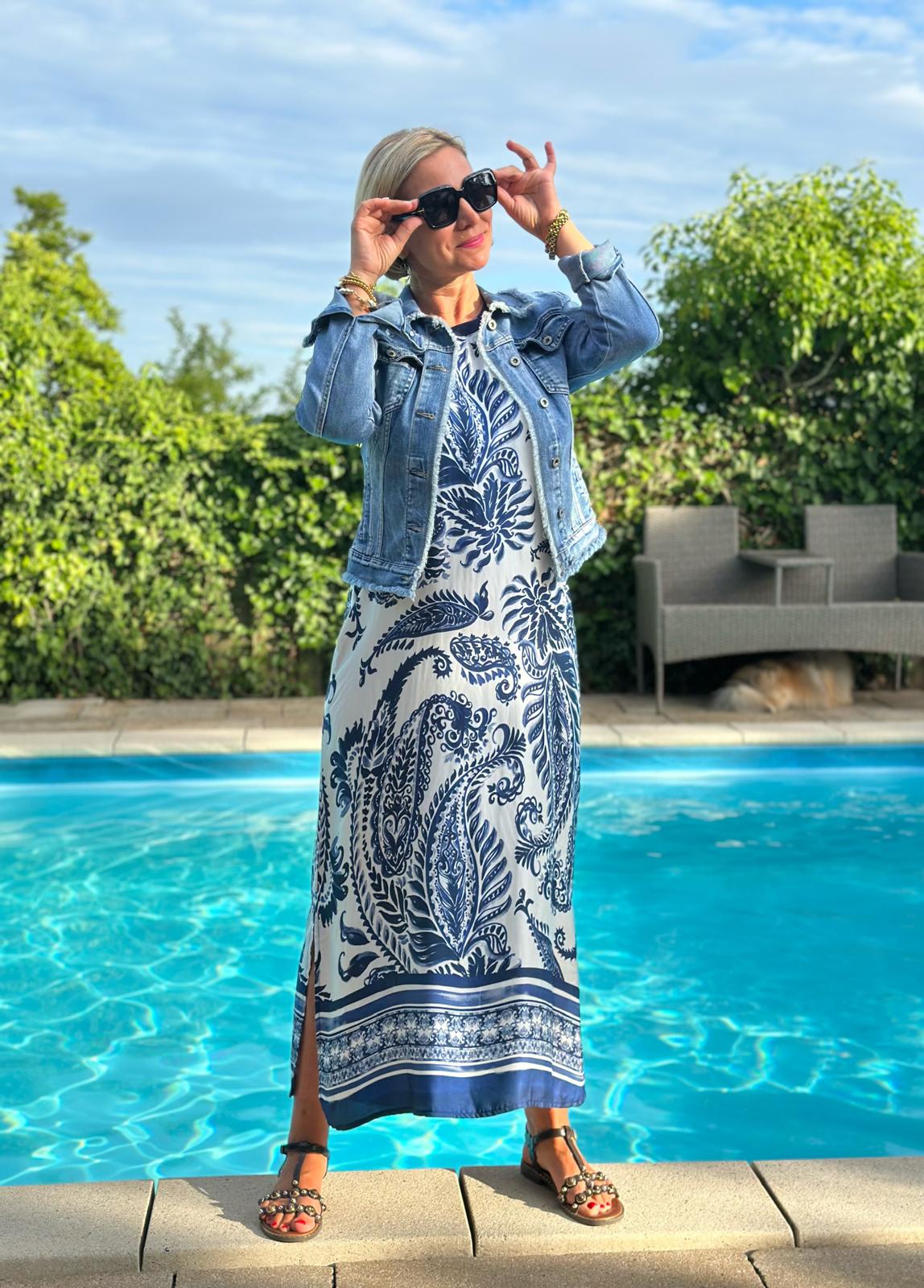 Maxikleid „Marina Blue“
