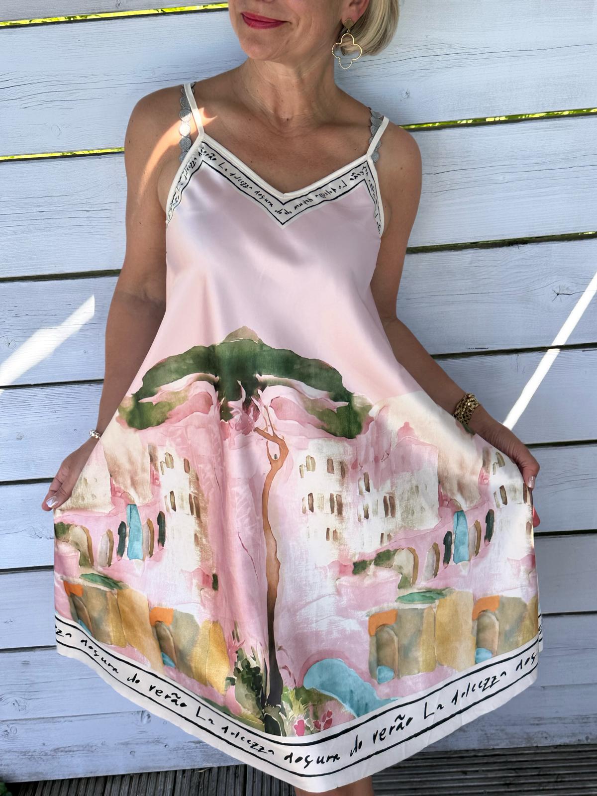 Kurzes Lieblingskleid "Mediterranean Pearl" in Rosa
