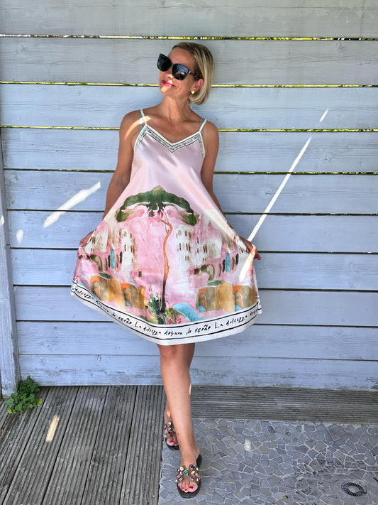 Kurzes Lieblingskleid "Mediterranean Pearl" in Rosa