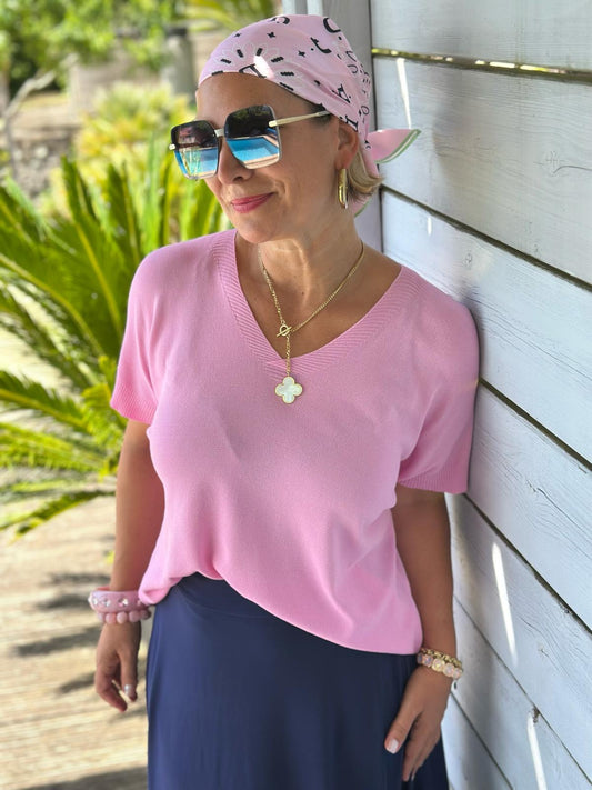 Leichter Sommerpulli „Urban Elegance“ in Rosa