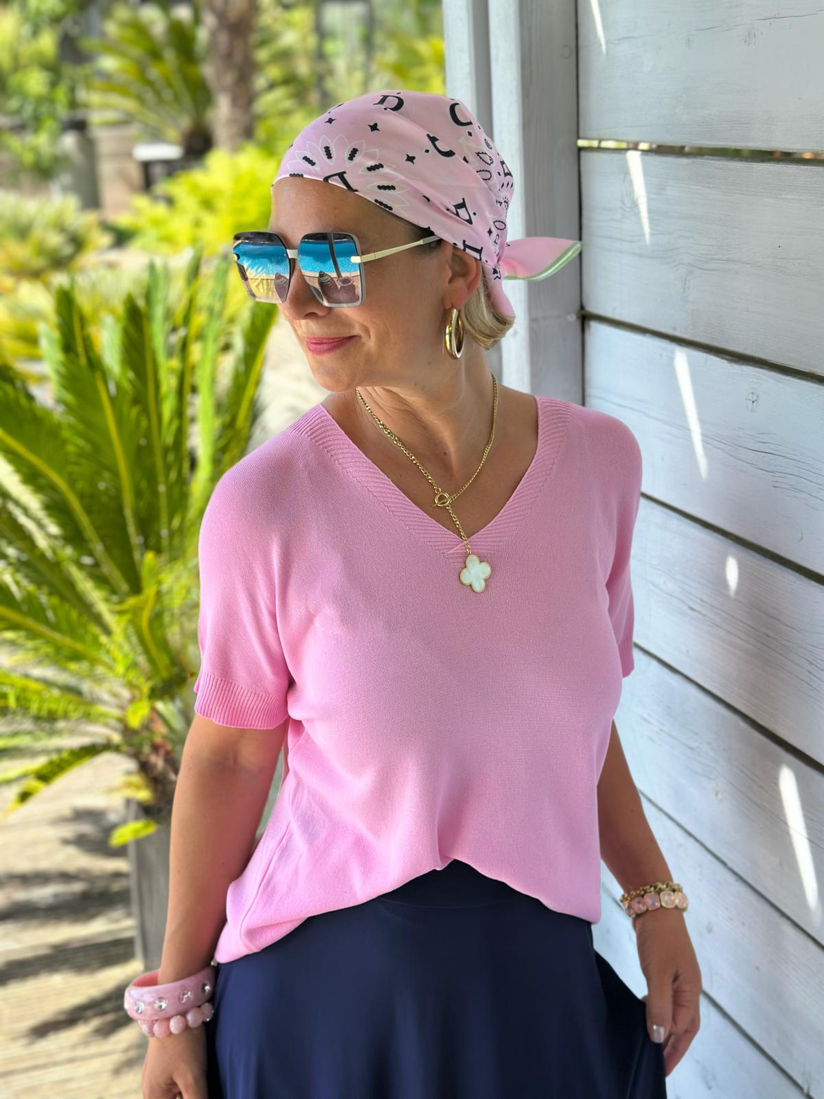 Leichter Sommerpulli „Urban Elegance“ in Rosa