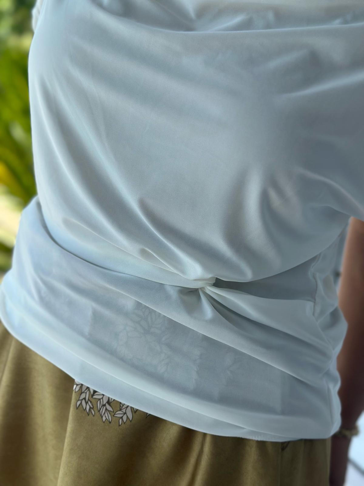 Silky Flow Shirt in Weiss
