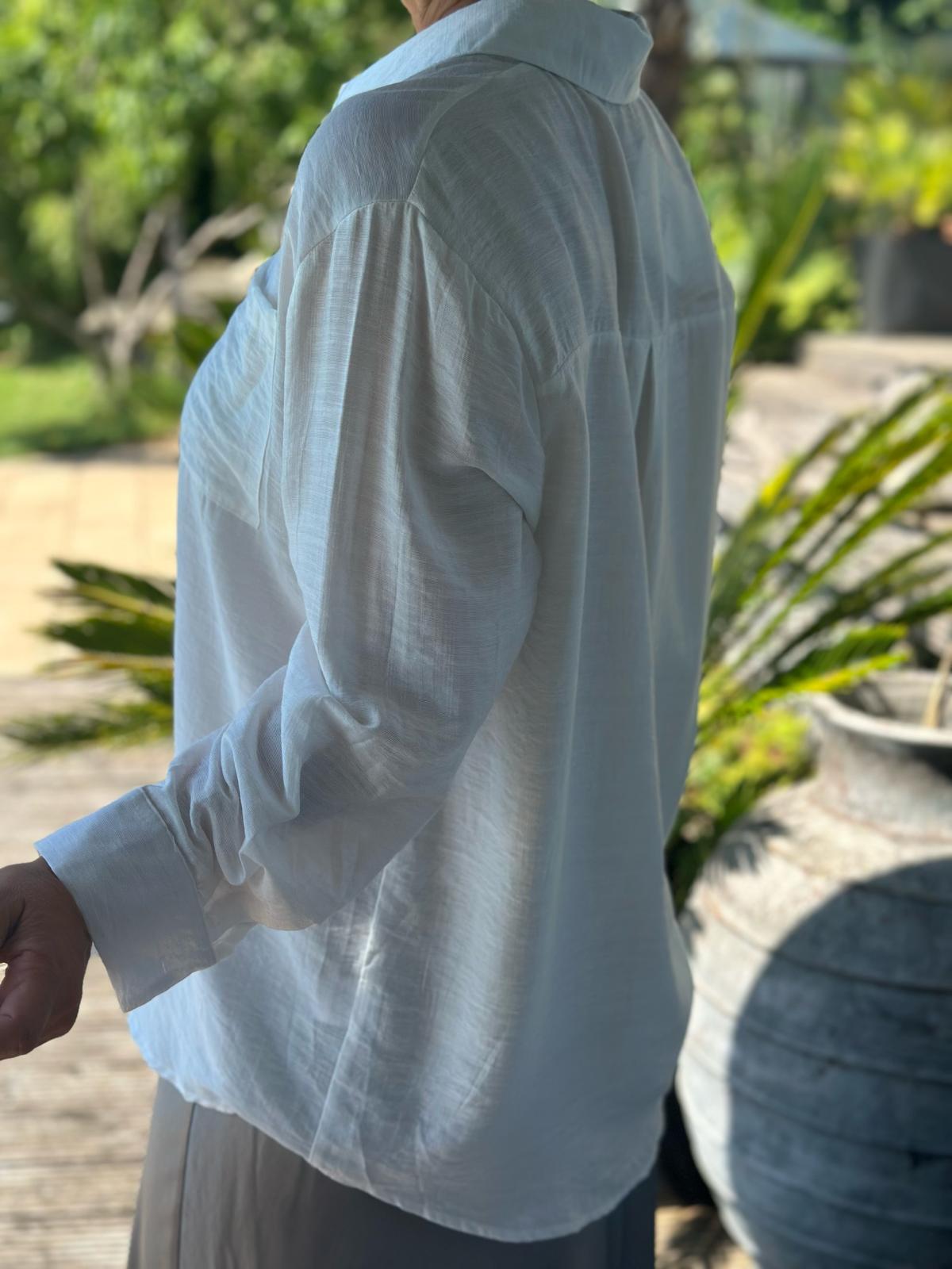 Bluse "Monaco Chic" in Weiss