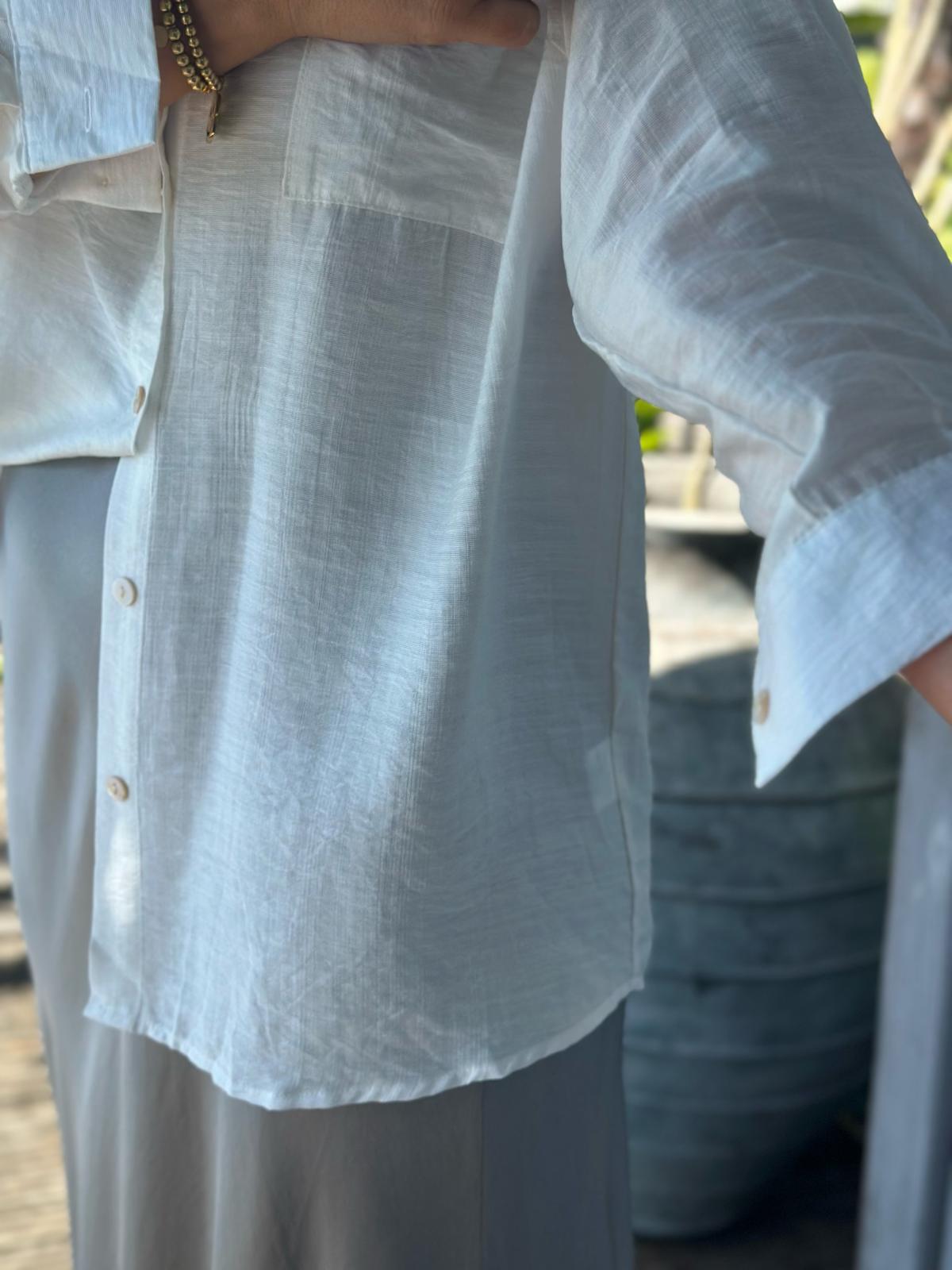 Bluse "Monaco Chic" in Weiss