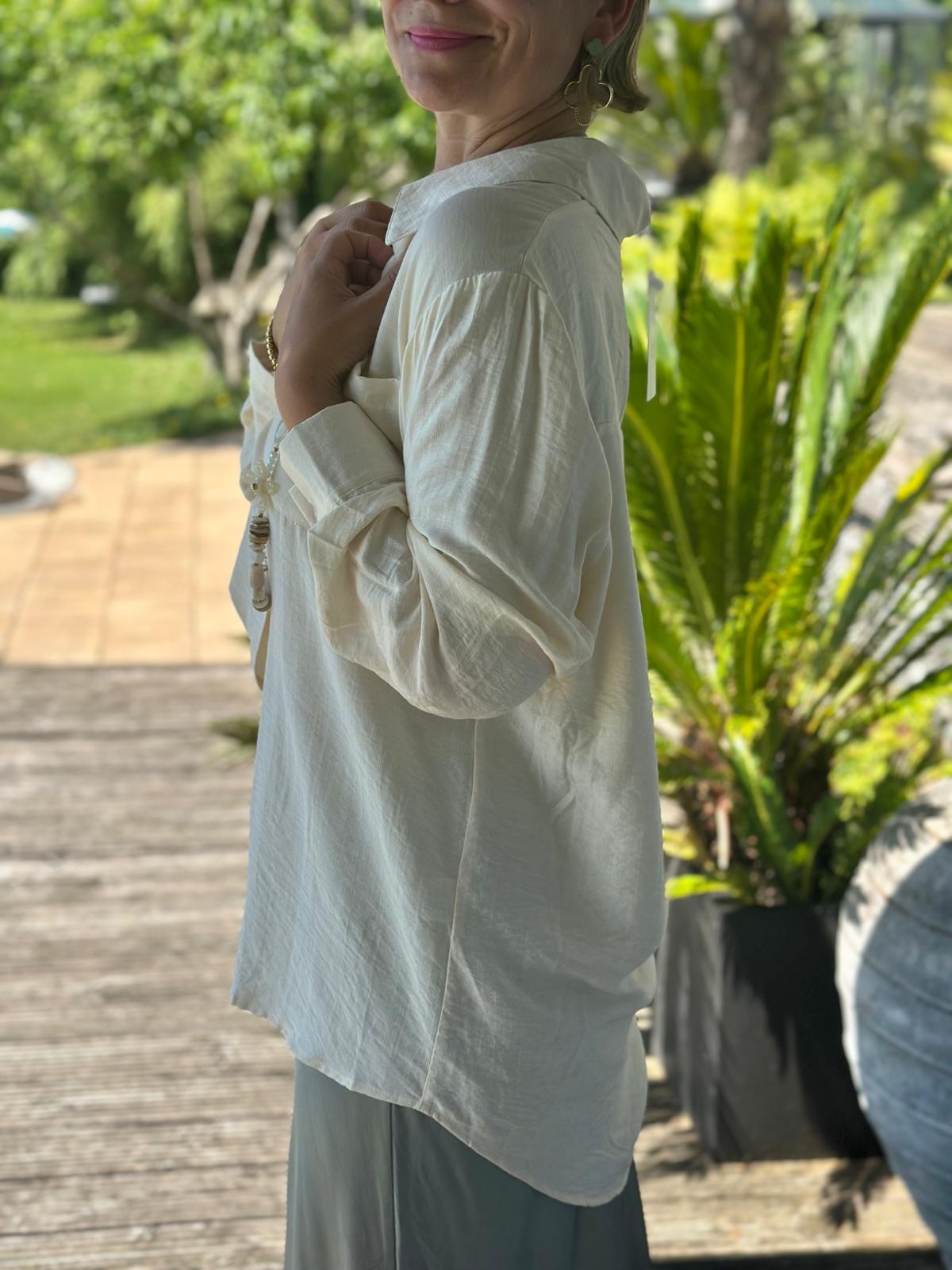 Bluse "Monaco Chic" in Cremé