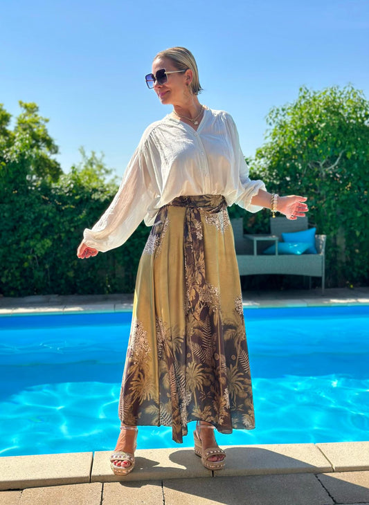 Paloma Maxirock in Oliv