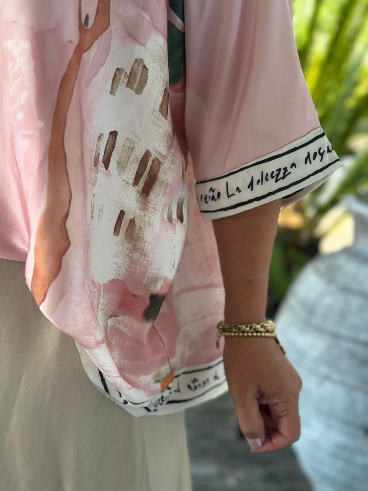 Shirt „Amalfi Dreams“ in Rosé
