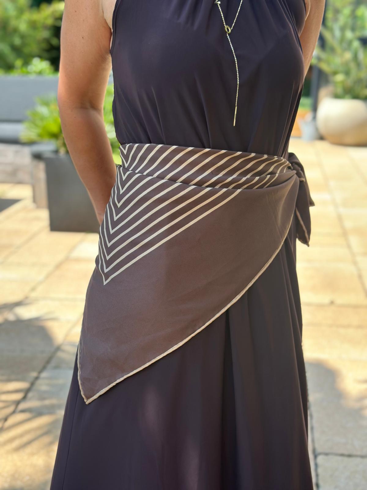 Maxikleid "La Mer" in Chocolate