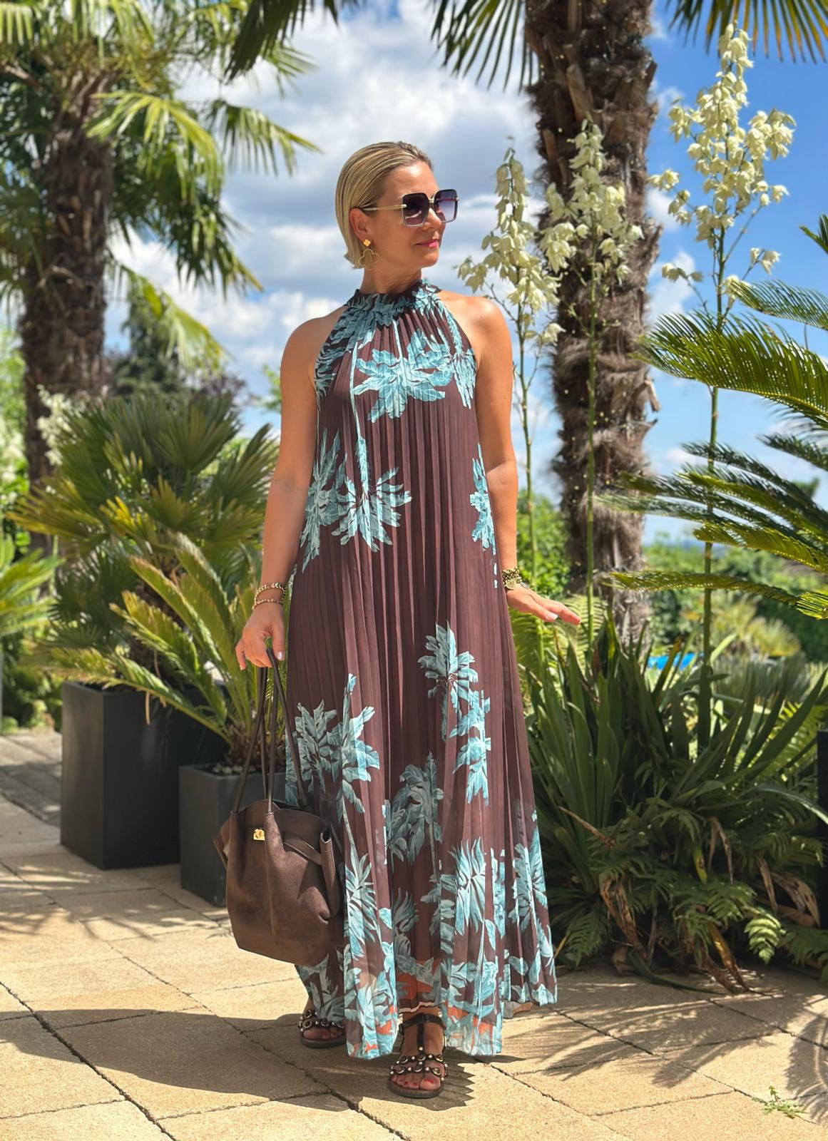 Plissee Maxikleid "Palma Breeze"