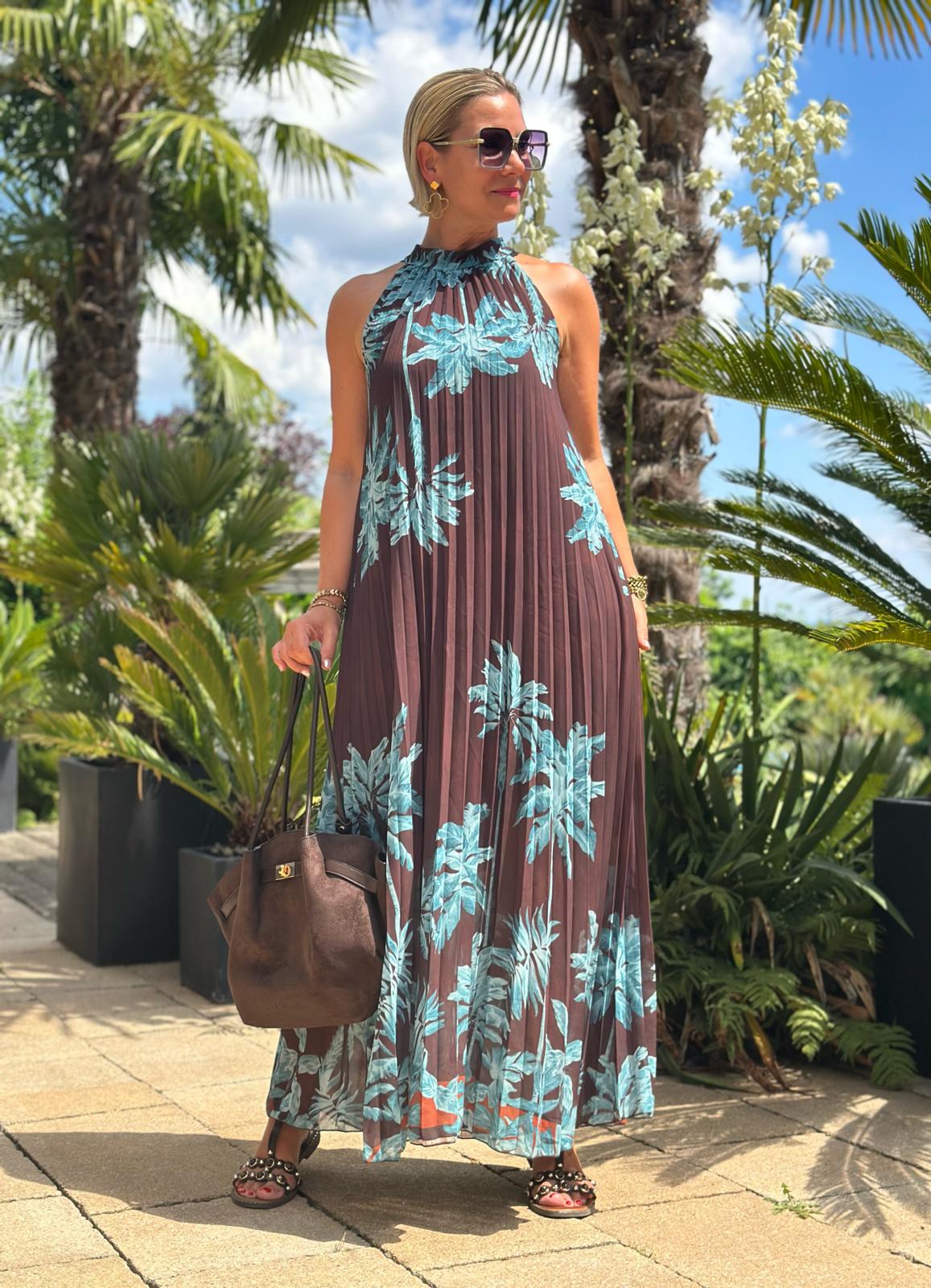 Plissee Maxikleid "Palma Breeze"