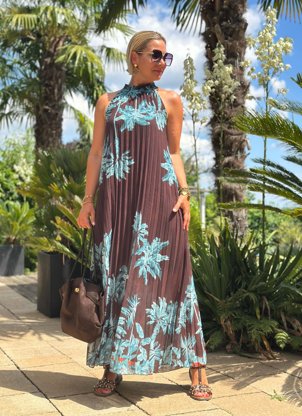 Plissee Maxikleid "Palma Breeze"
