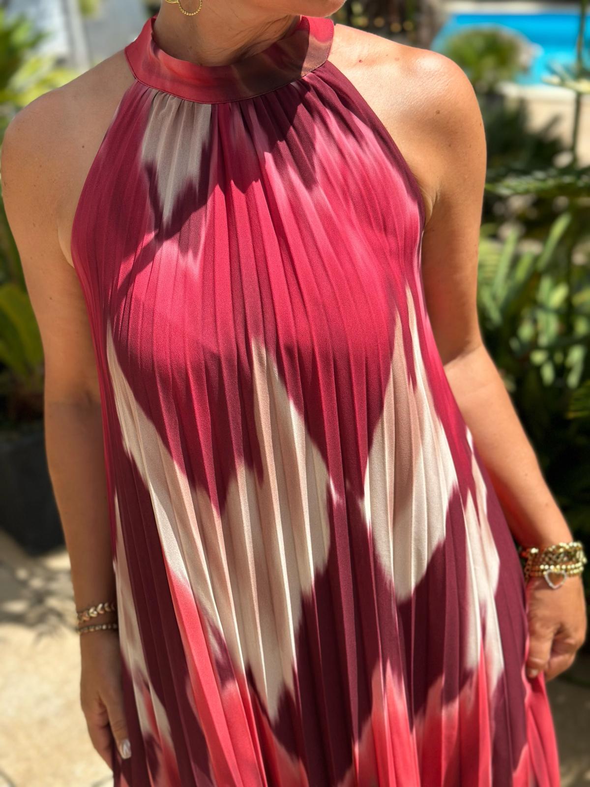Plissee Maxikleid "Mediterranea"