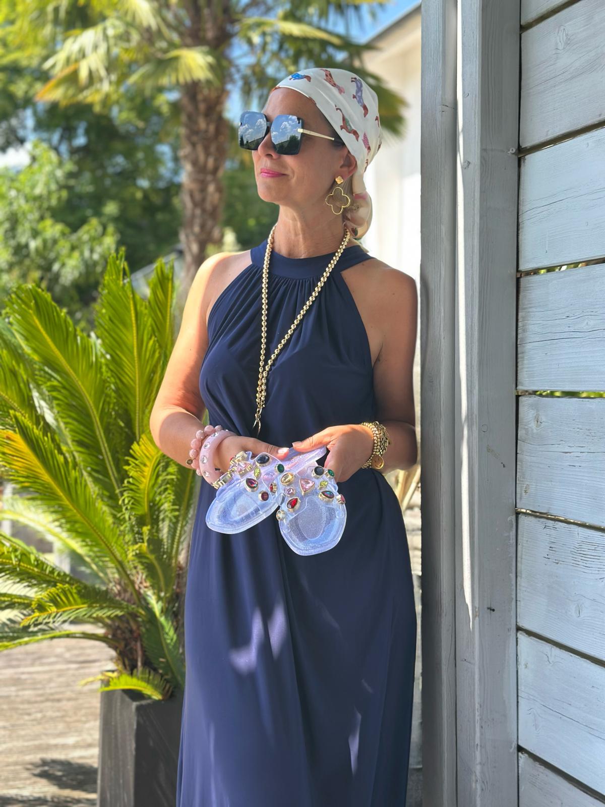 Maxikleid "La Mer" in Navy
