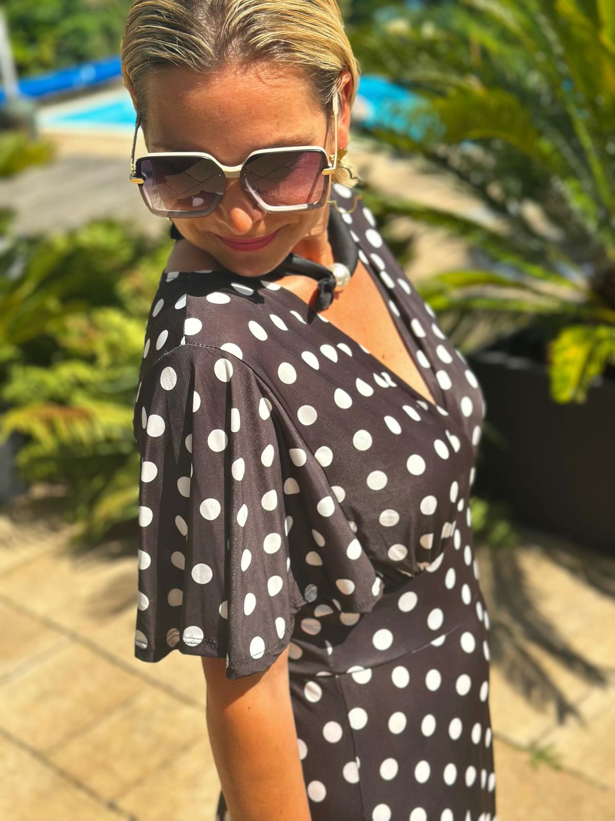 Maxikleid "Coco Dots"