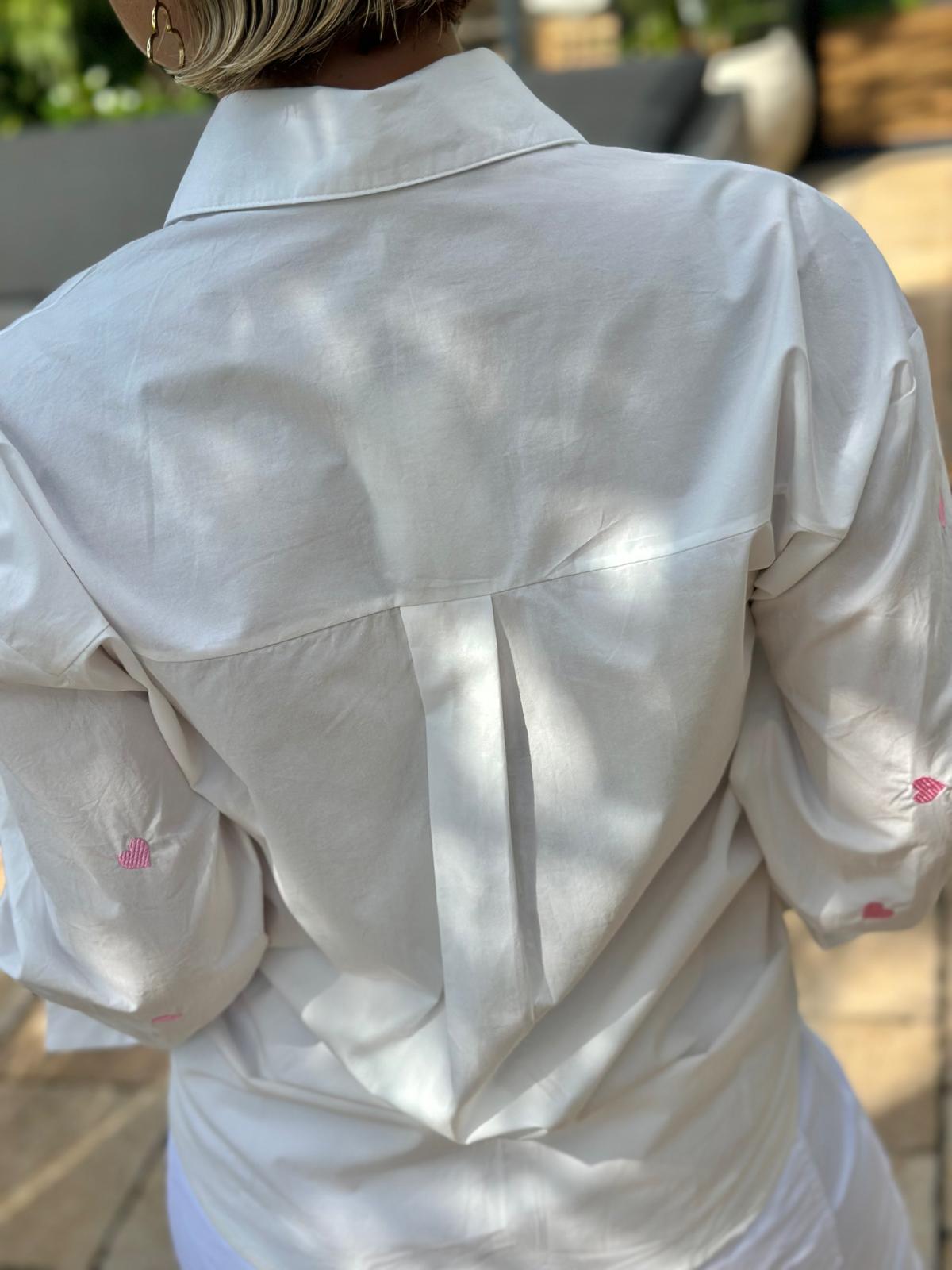 Bluse "Rosy Hearts"