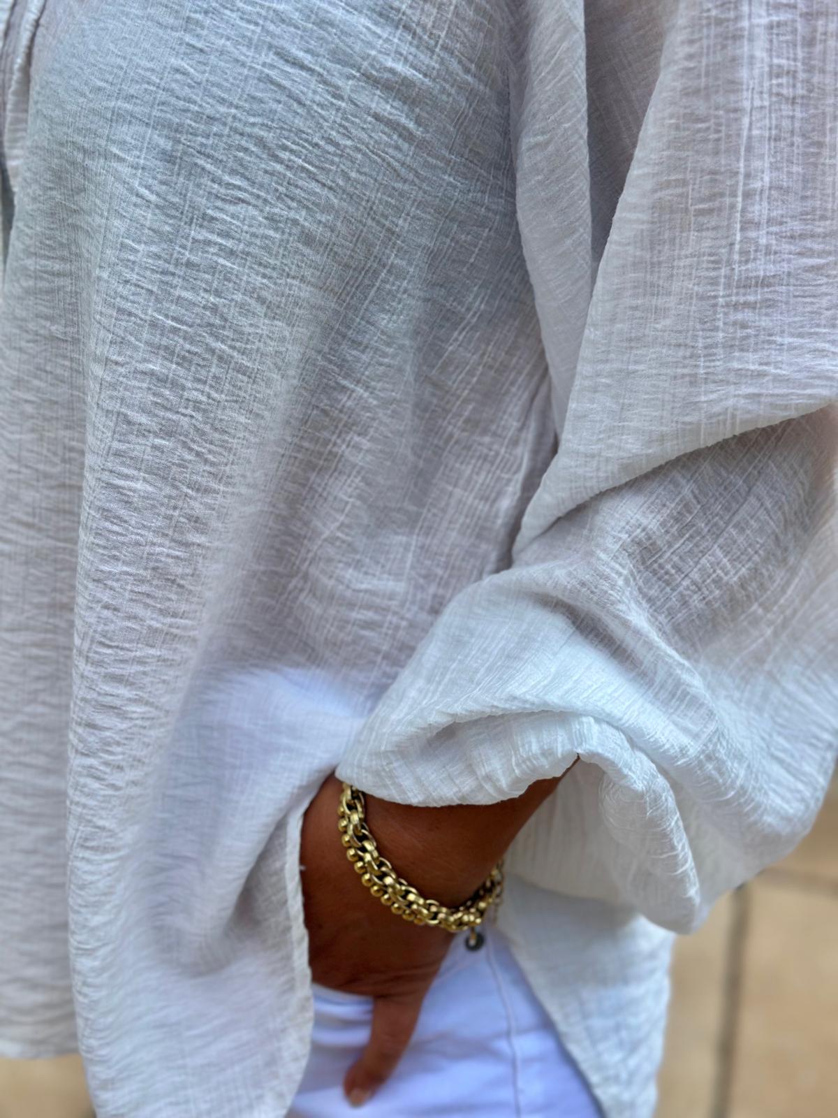 Bluse "Santorini White"