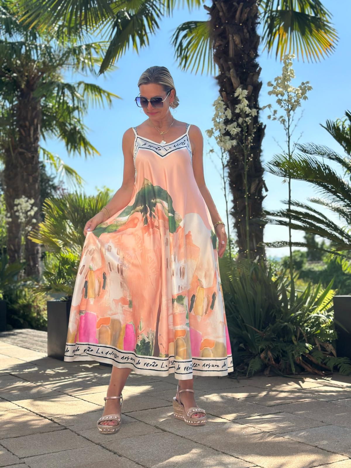 Lieblingskleid "Seaside Art" in Apricot