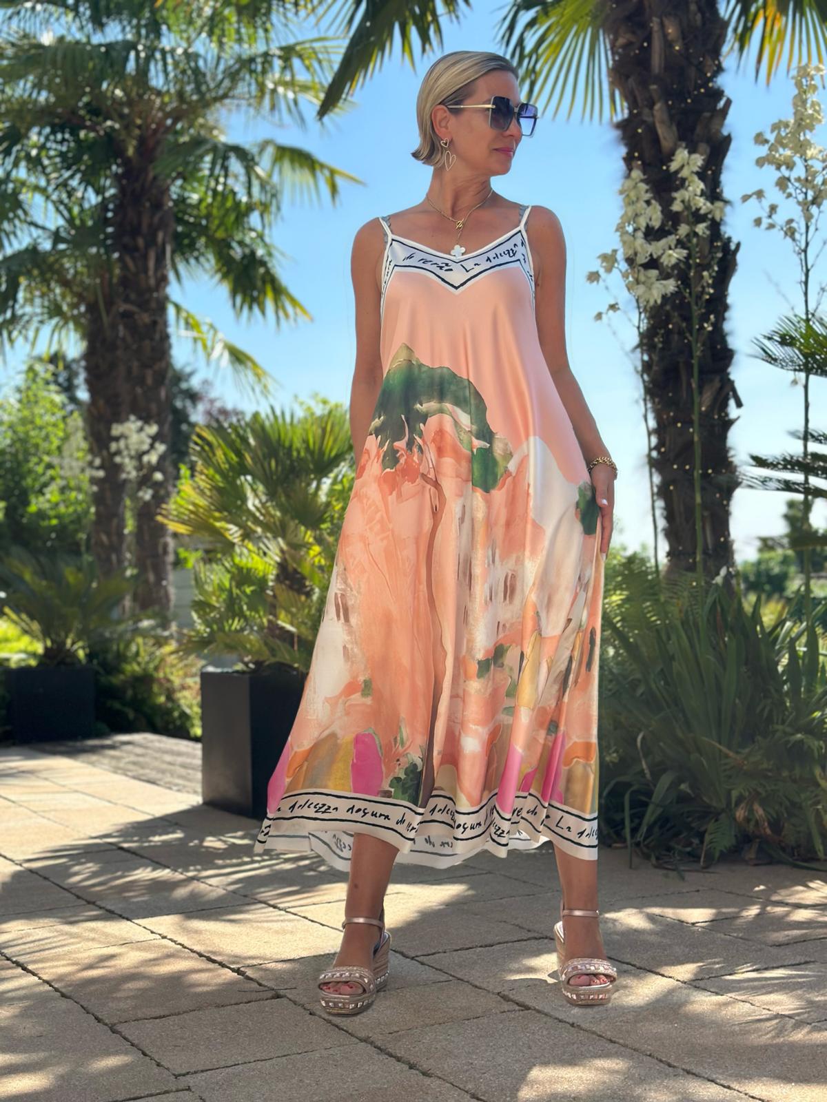 Lieblingskleid "Seaside Art" in Apricot