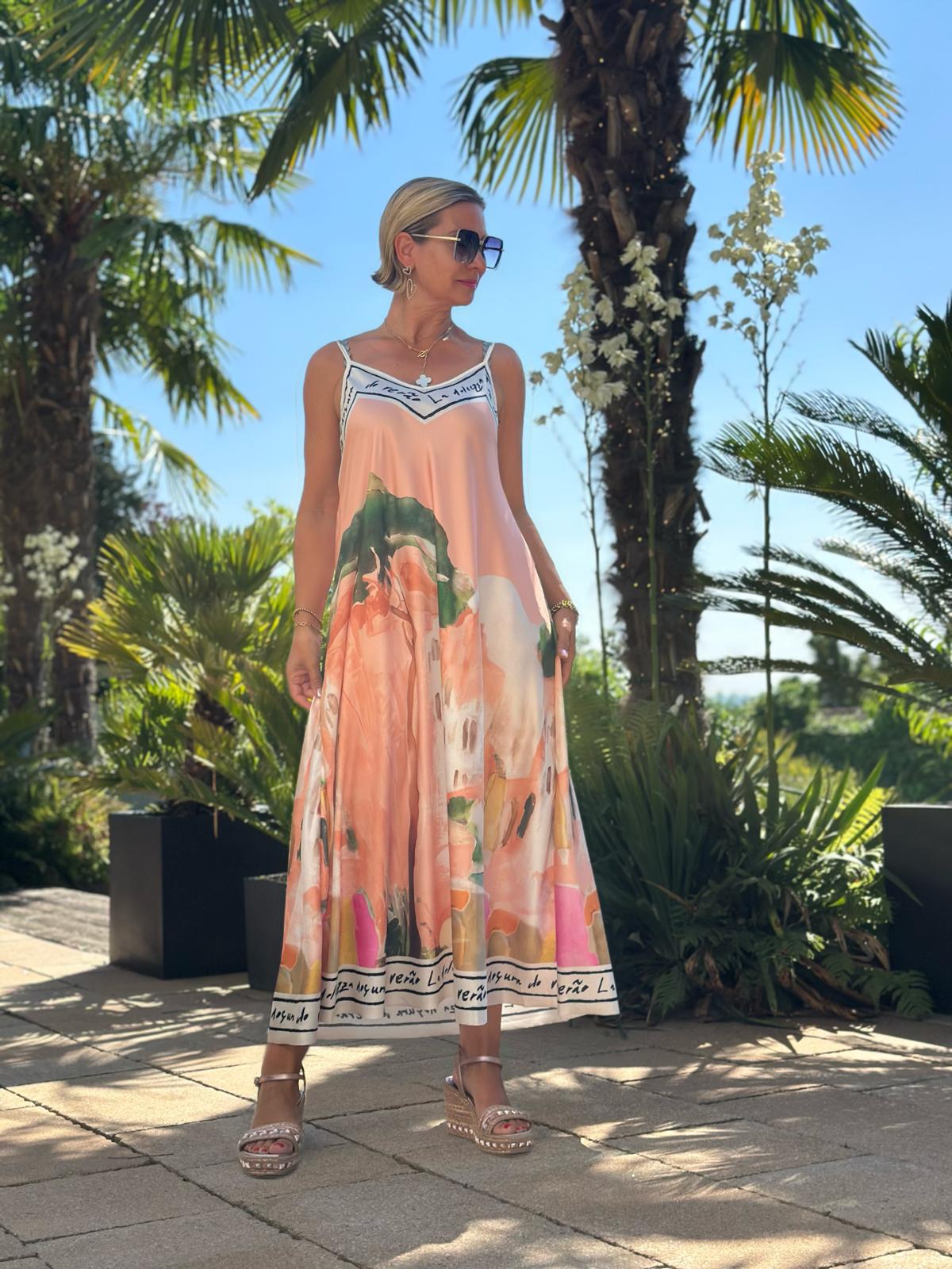 Lieblingskleid "Seaside Art" in Apricot