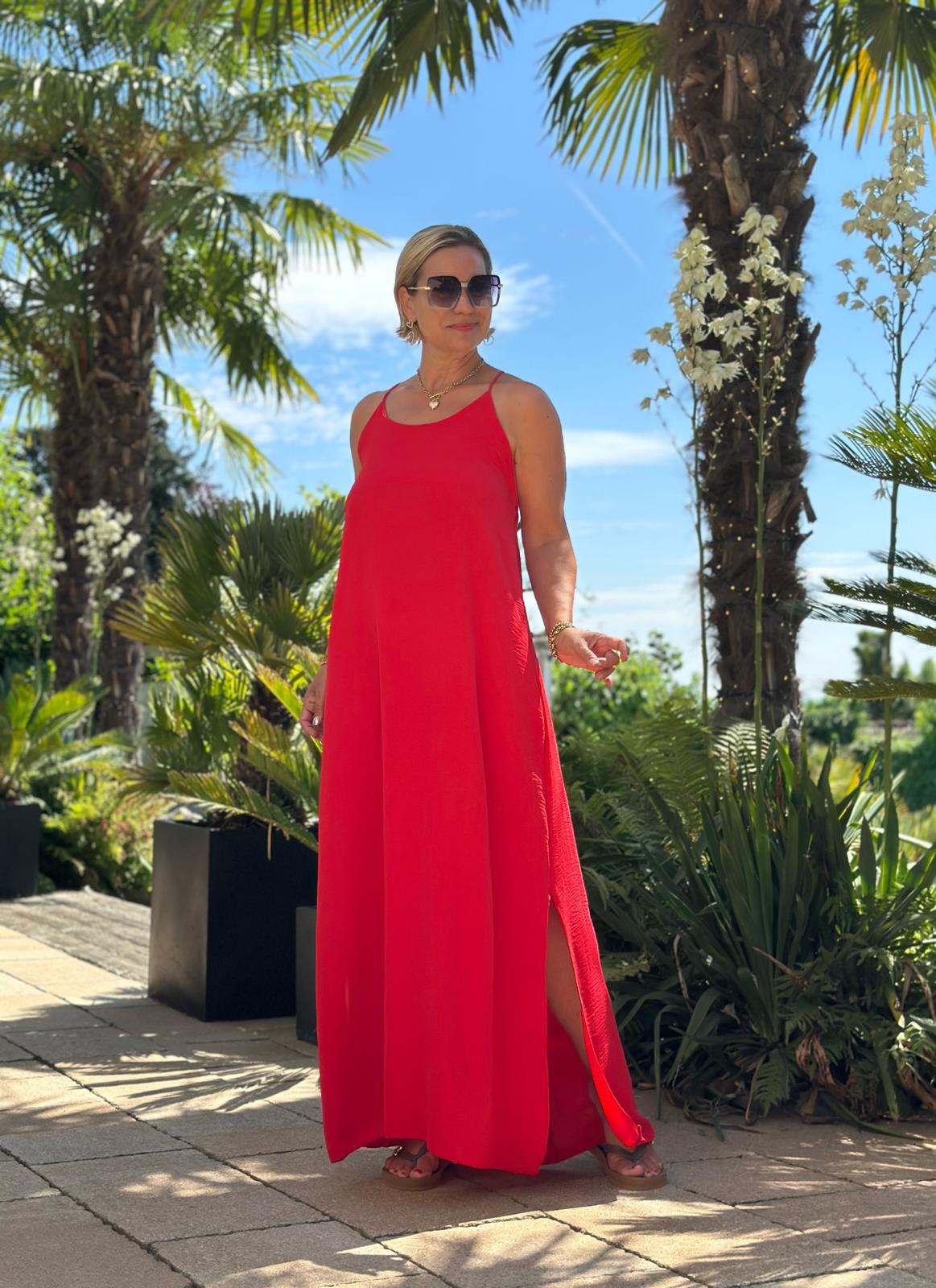 Maxikleid "CAPRI" in Rot
