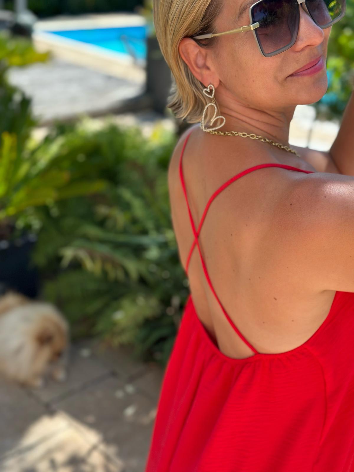 Maxikleid "CAPRI" in Rot