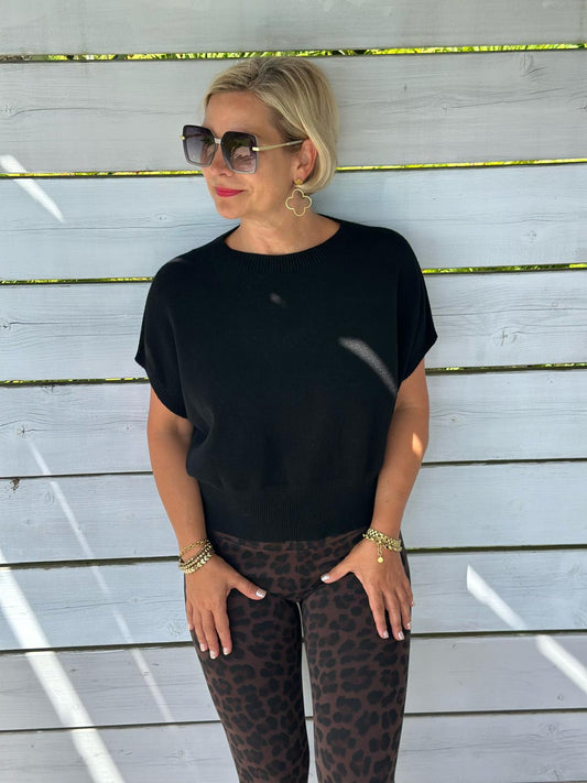 Summer Breeze Strickpullover in Schwarz