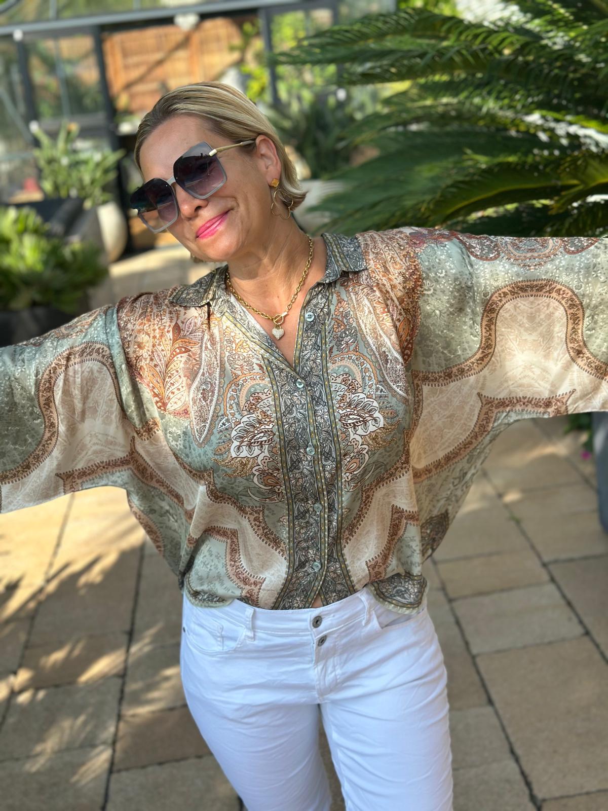 Bluse "Sahara Paisley"