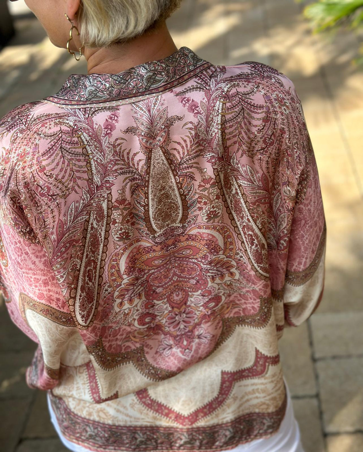 Bluse "Rosé Paisley"