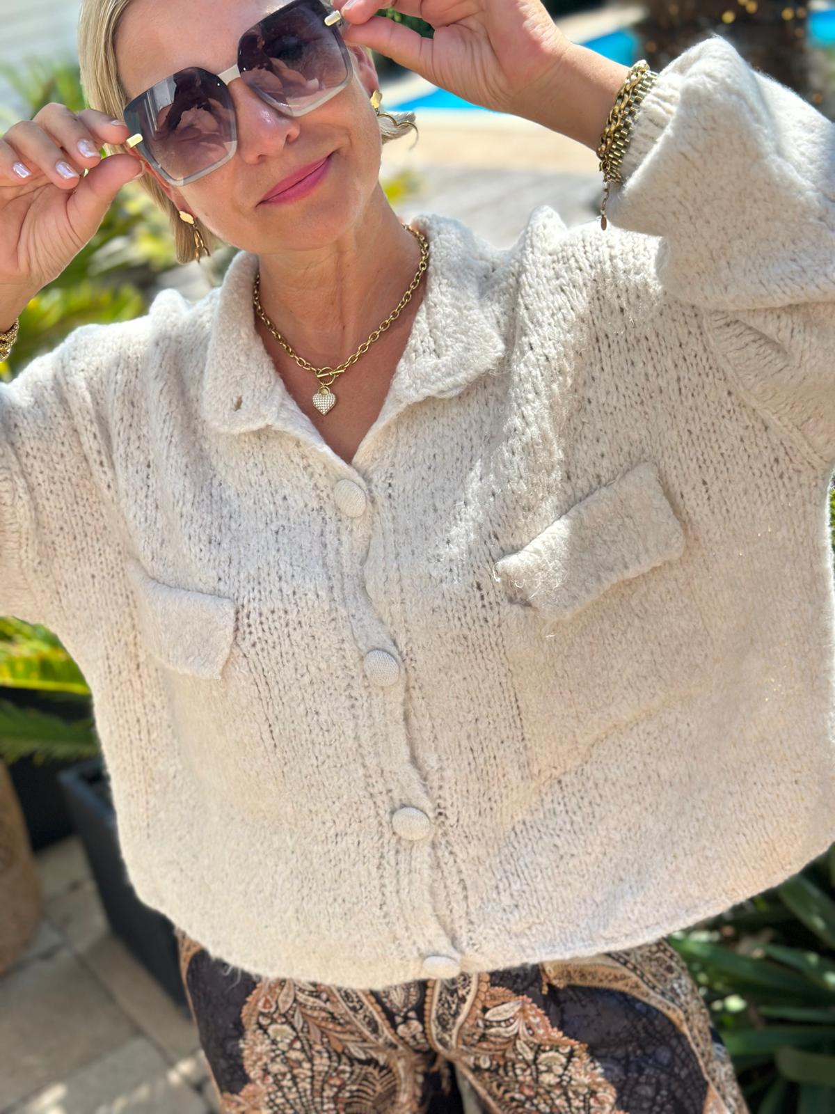 Strickjacke "Vanilla Cloud"