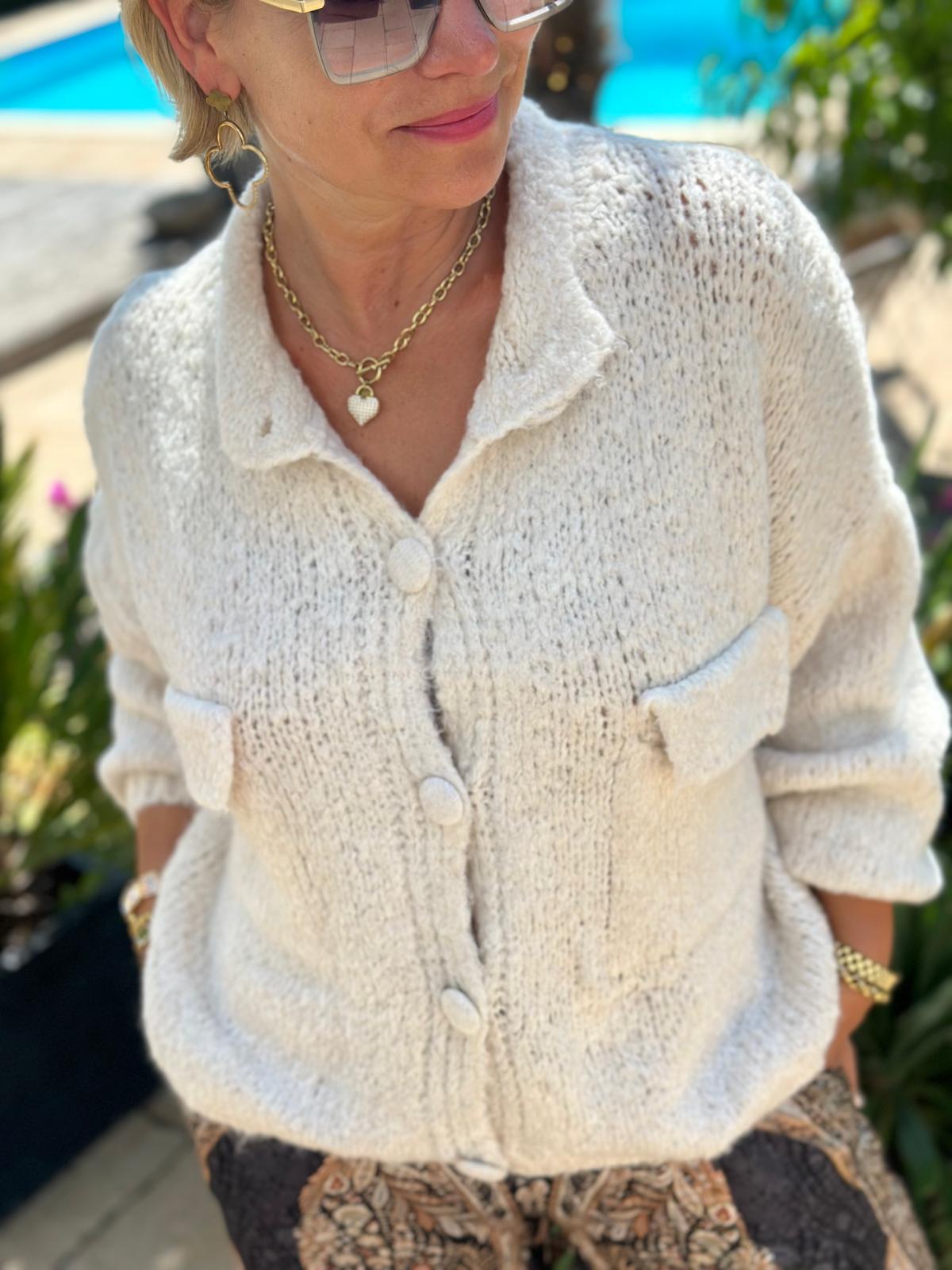 Strickjacke "Vanilla Cloud"