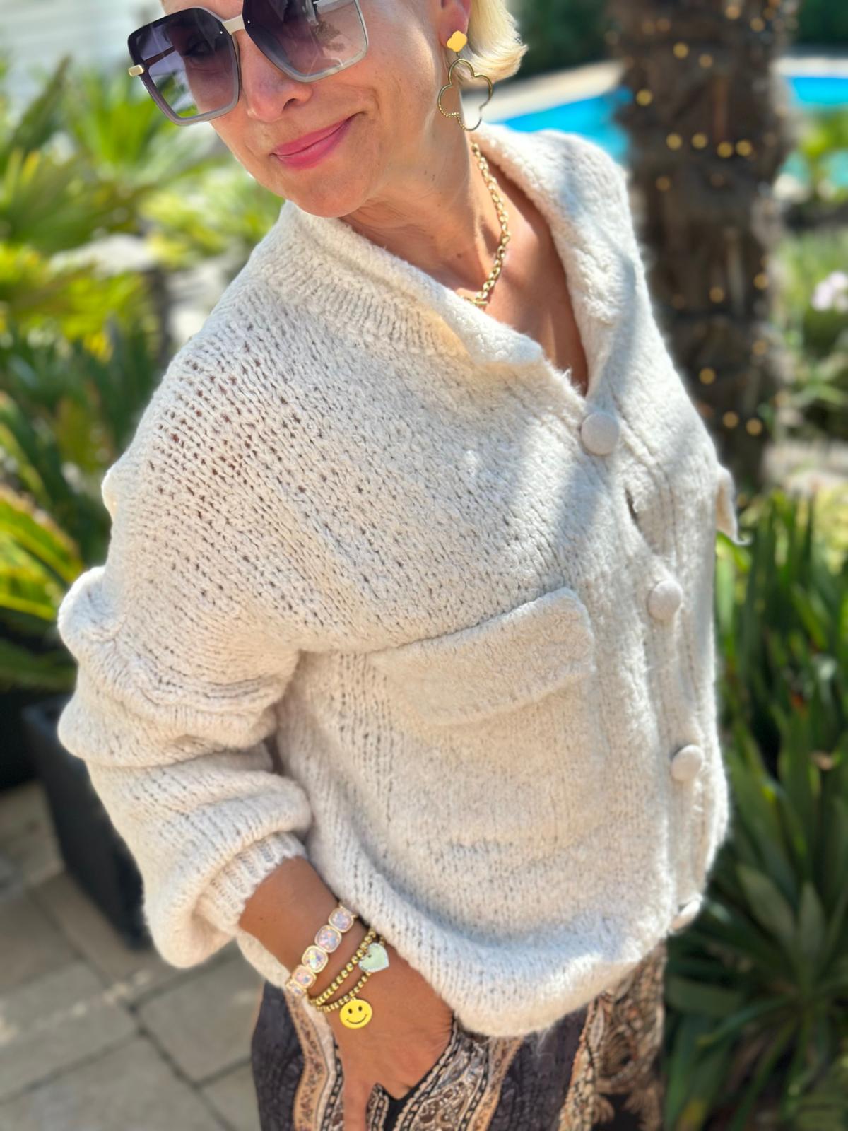 Strickjacke "Vanilla Cloud"