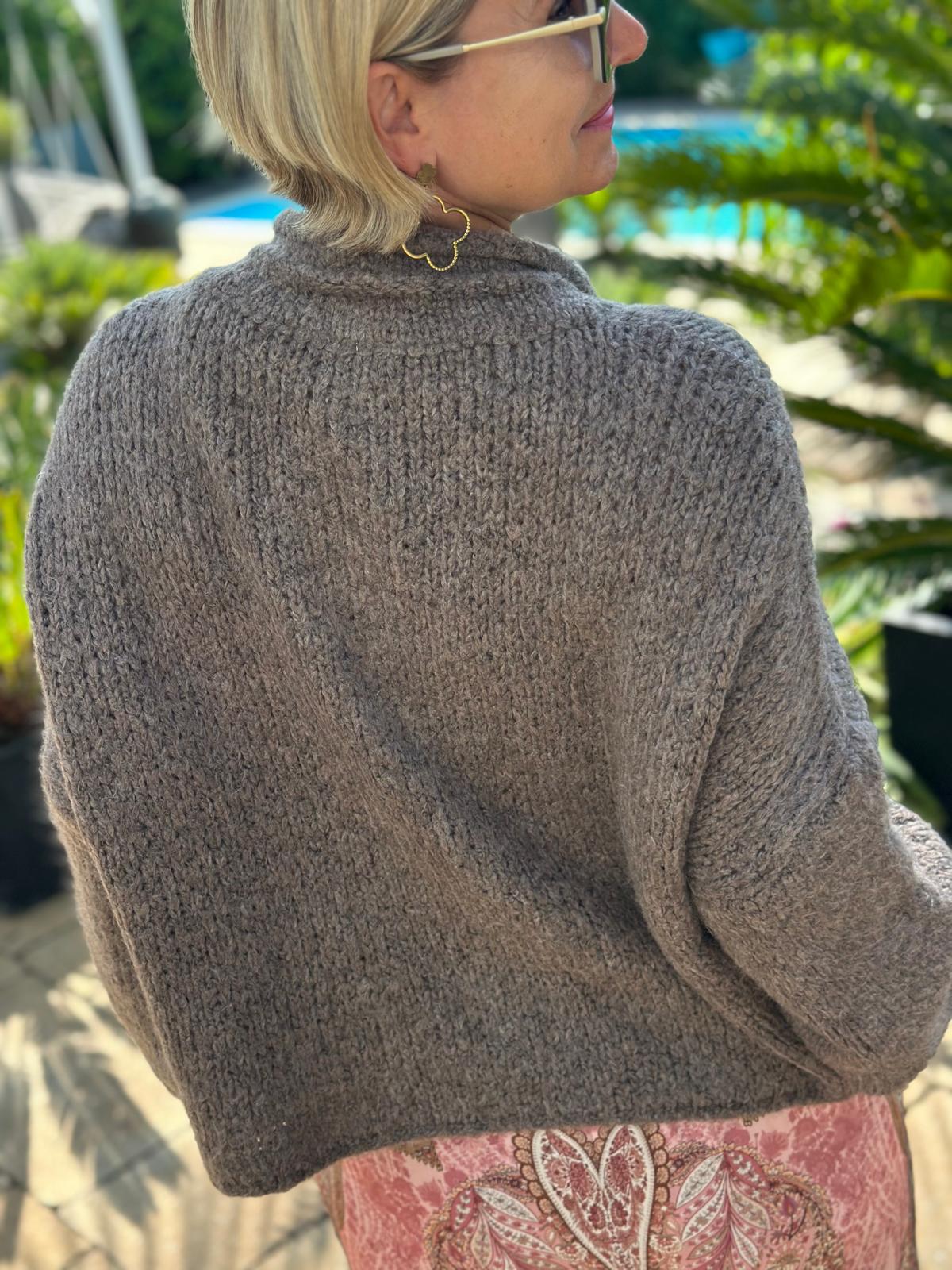 Strickjacke "Soft Taupe"