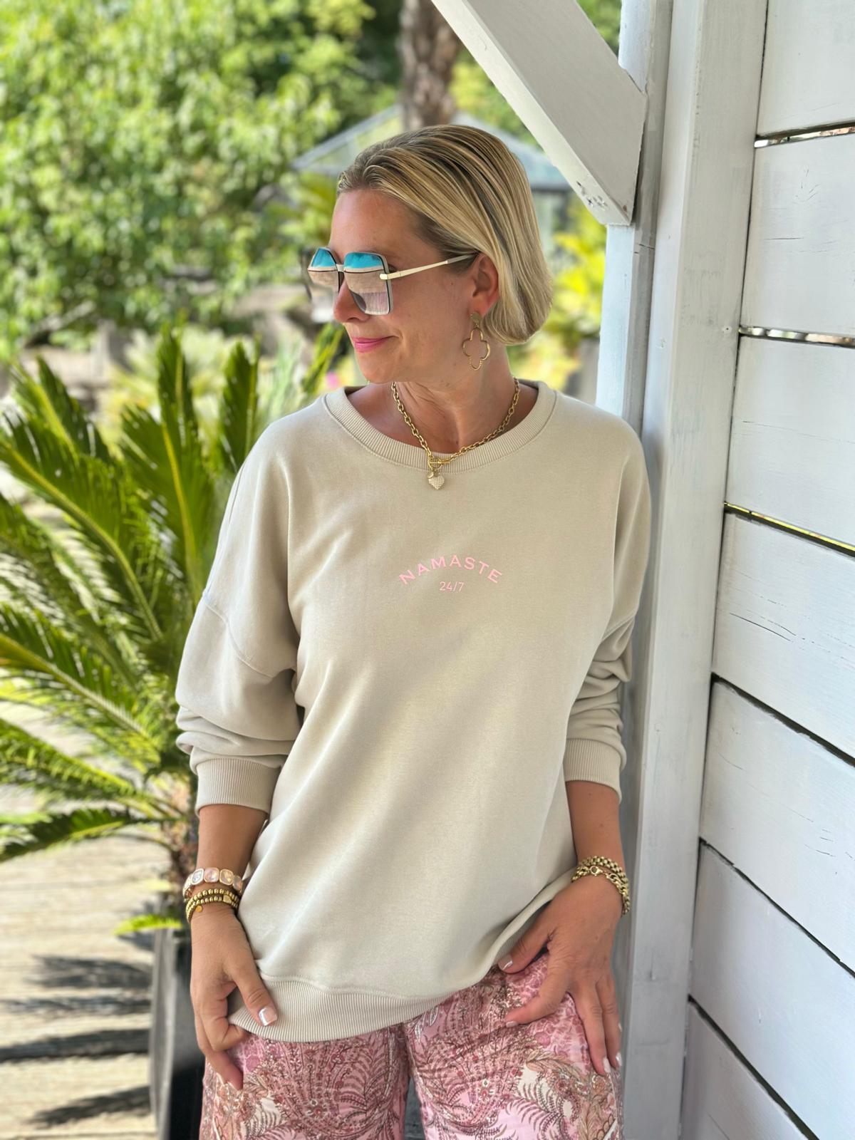 Namaste Bliss Sweatshirt – Sand & Rosa