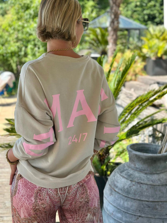 Namaste Bliss Sweatshirt – Sand & Rosa