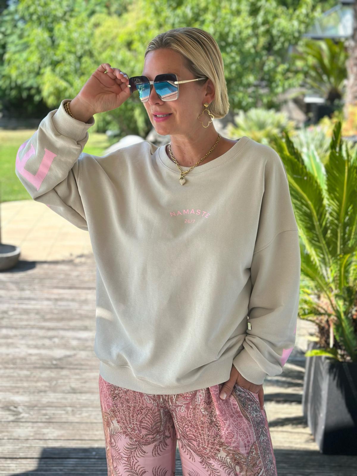 Namaste Bliss Sweatshirt – Sand & Rosa
