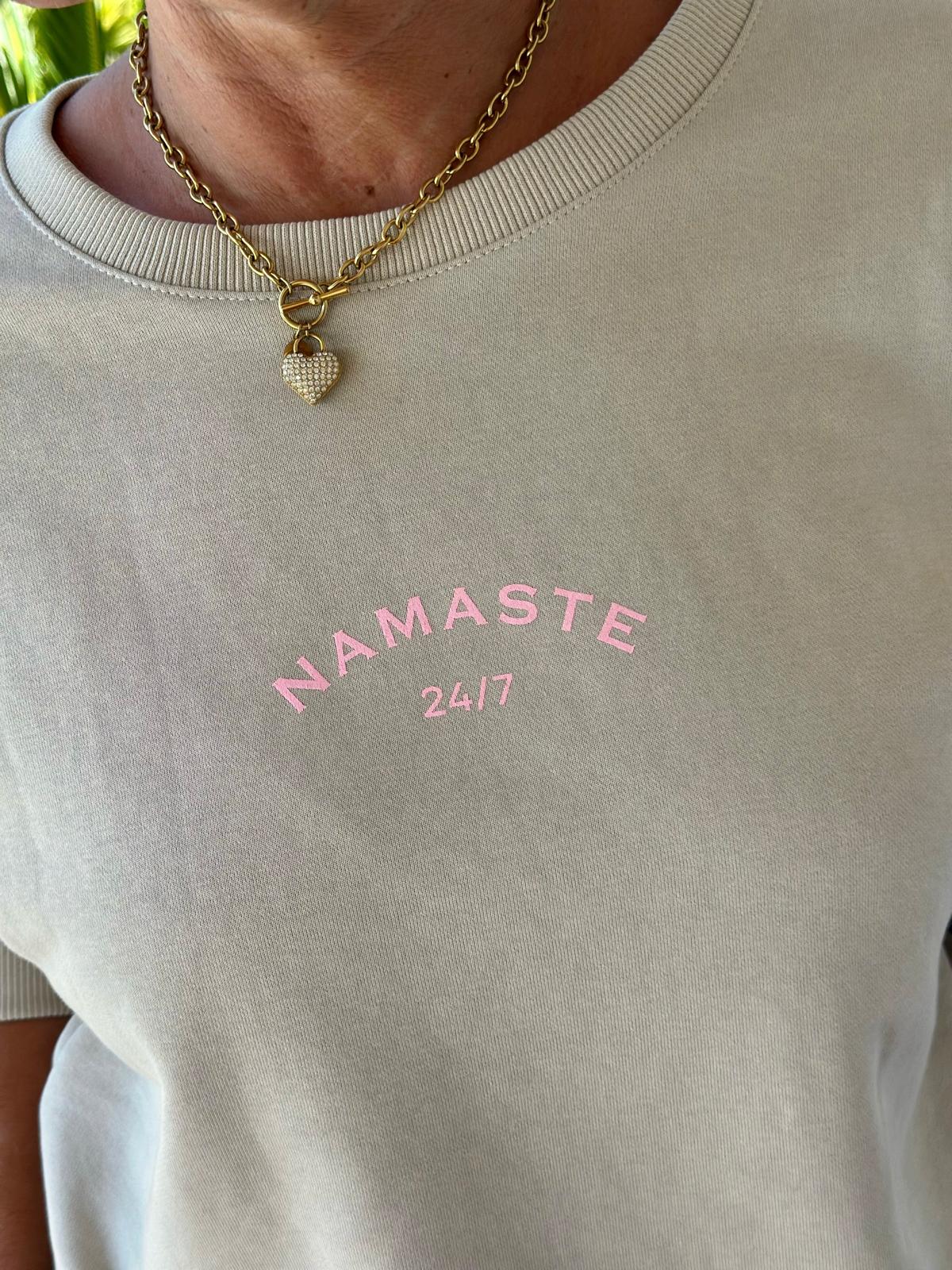 Namaste Bliss Sweatshirt – Sand & Rosa