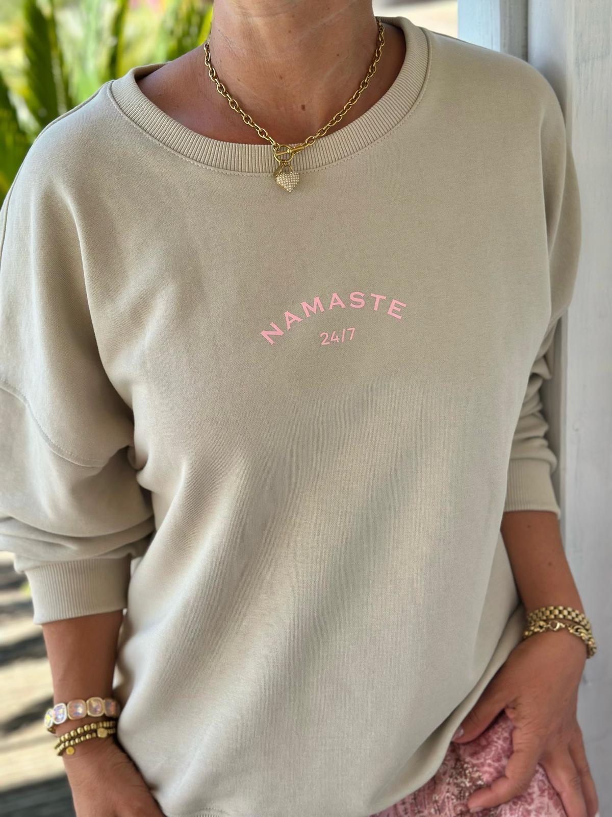 Namaste Bliss Sweatshirt – Sand & Rosa