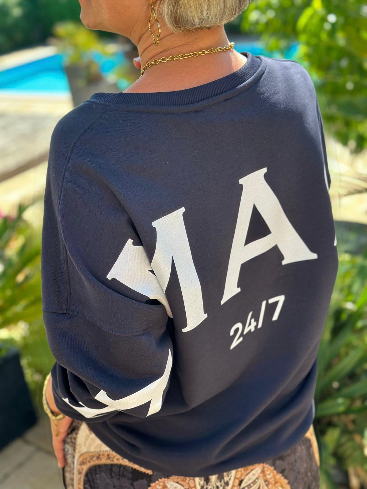 Namaste Bliss Sweatshirt – Navy