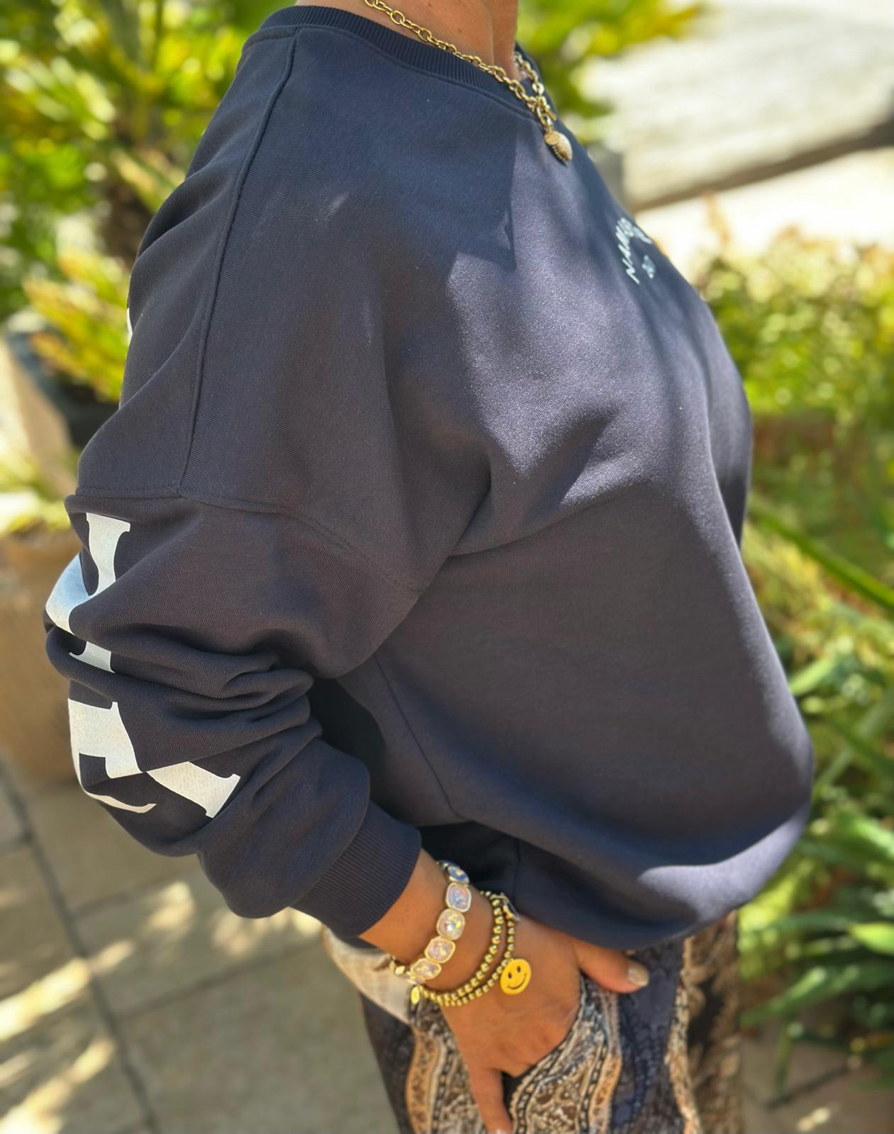 Namaste Bliss Sweatshirt – Navy