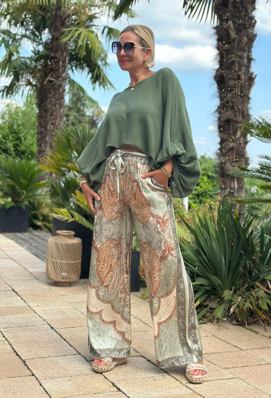 Hose "Olive Paisley"
