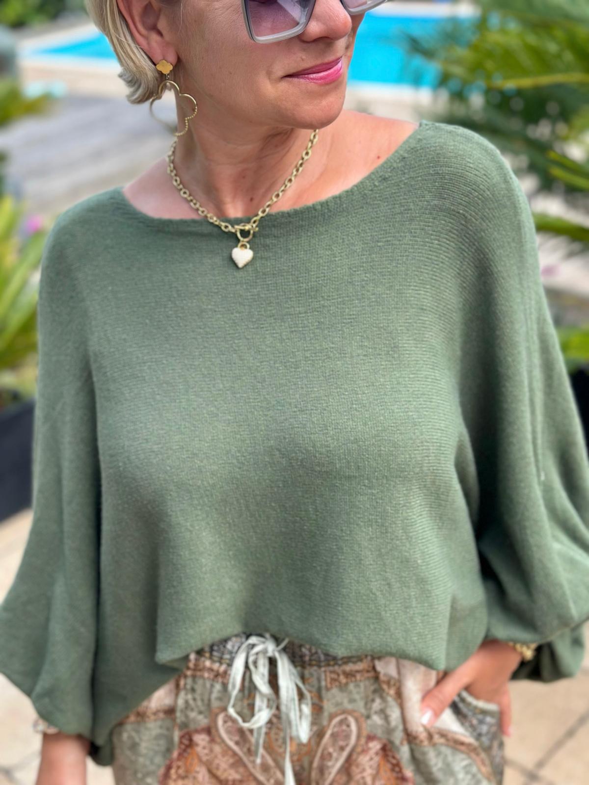 Pullover "Olive Love"