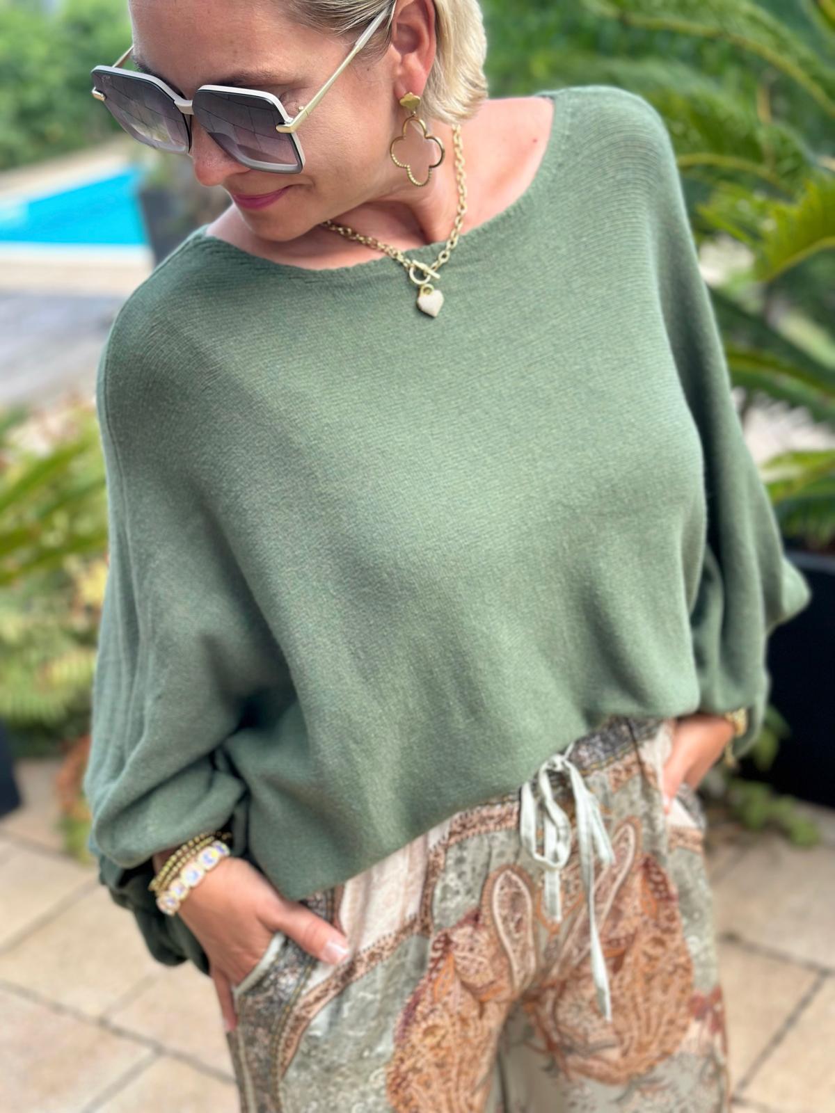 Pullover "Olive Love"