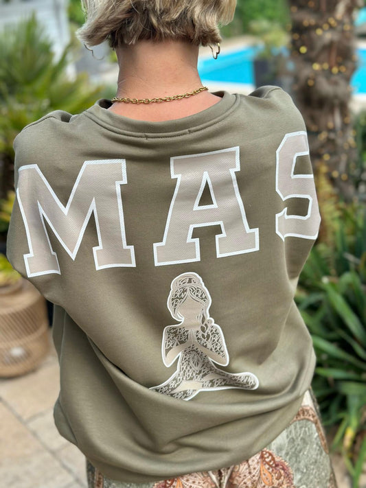Namaste Bliss Sweatshirt – Olive Love