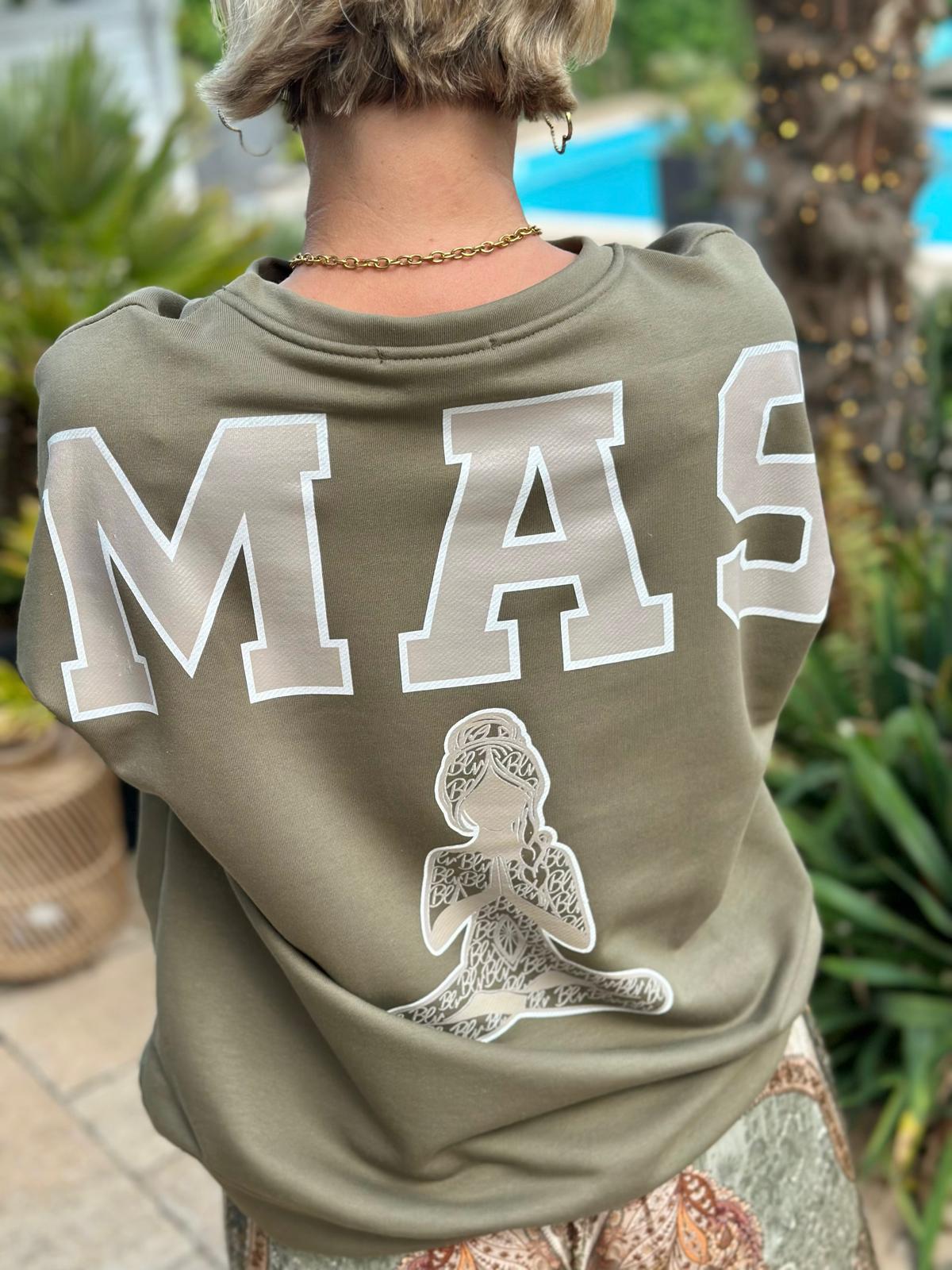 Namaste Bliss Sweatshirt – Olive Love