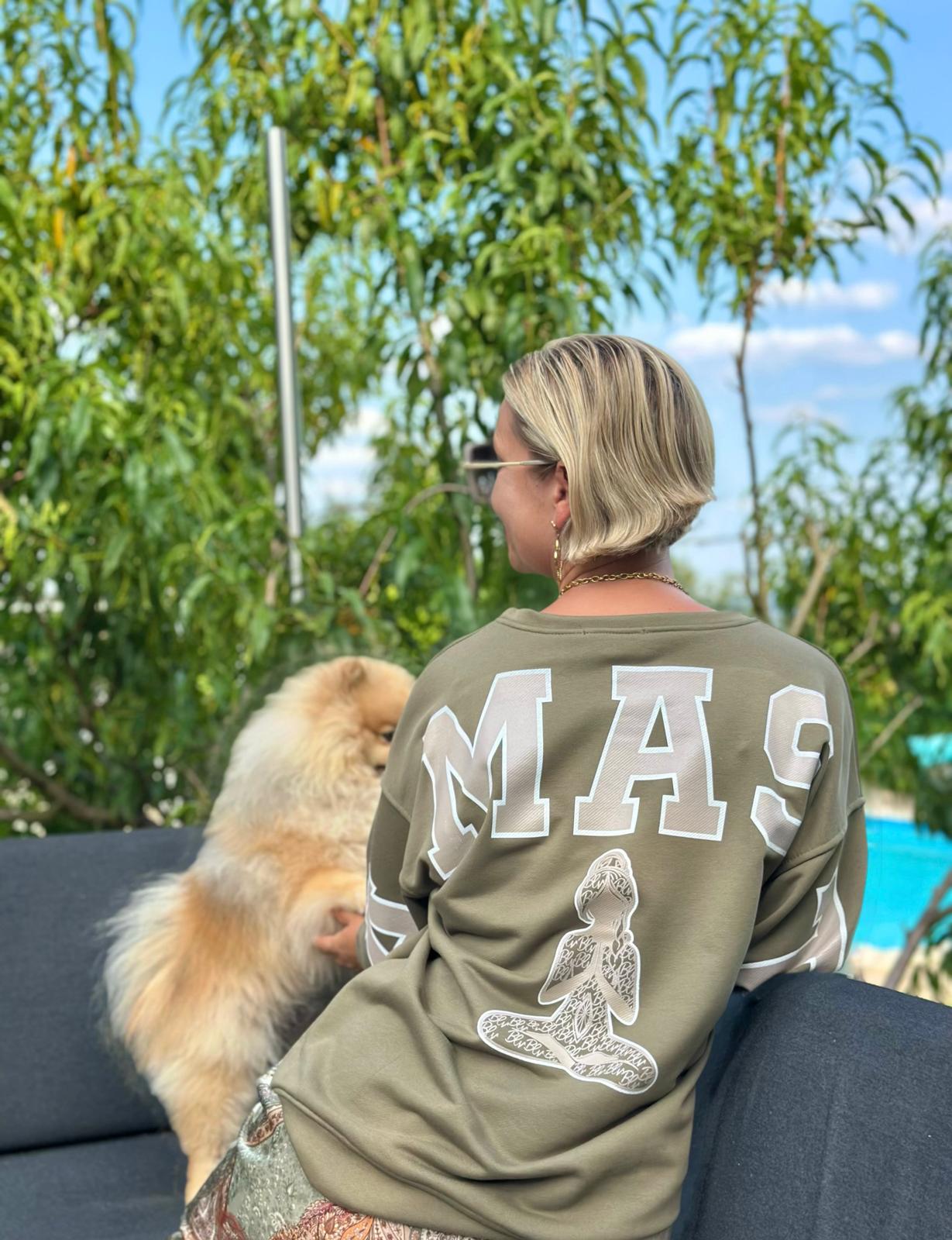 Namaste Bliss Sweatshirt – Olive Love