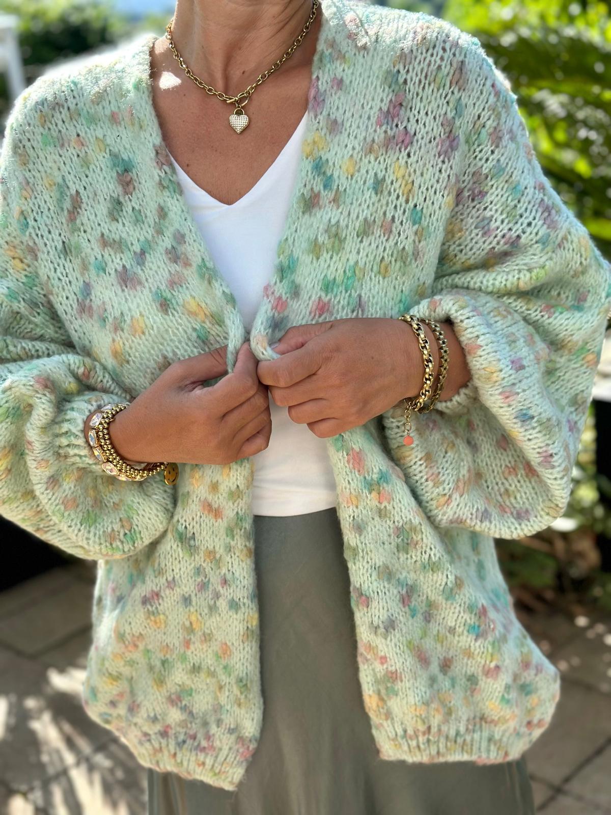 Strickjacke "Pistachio Dreams"