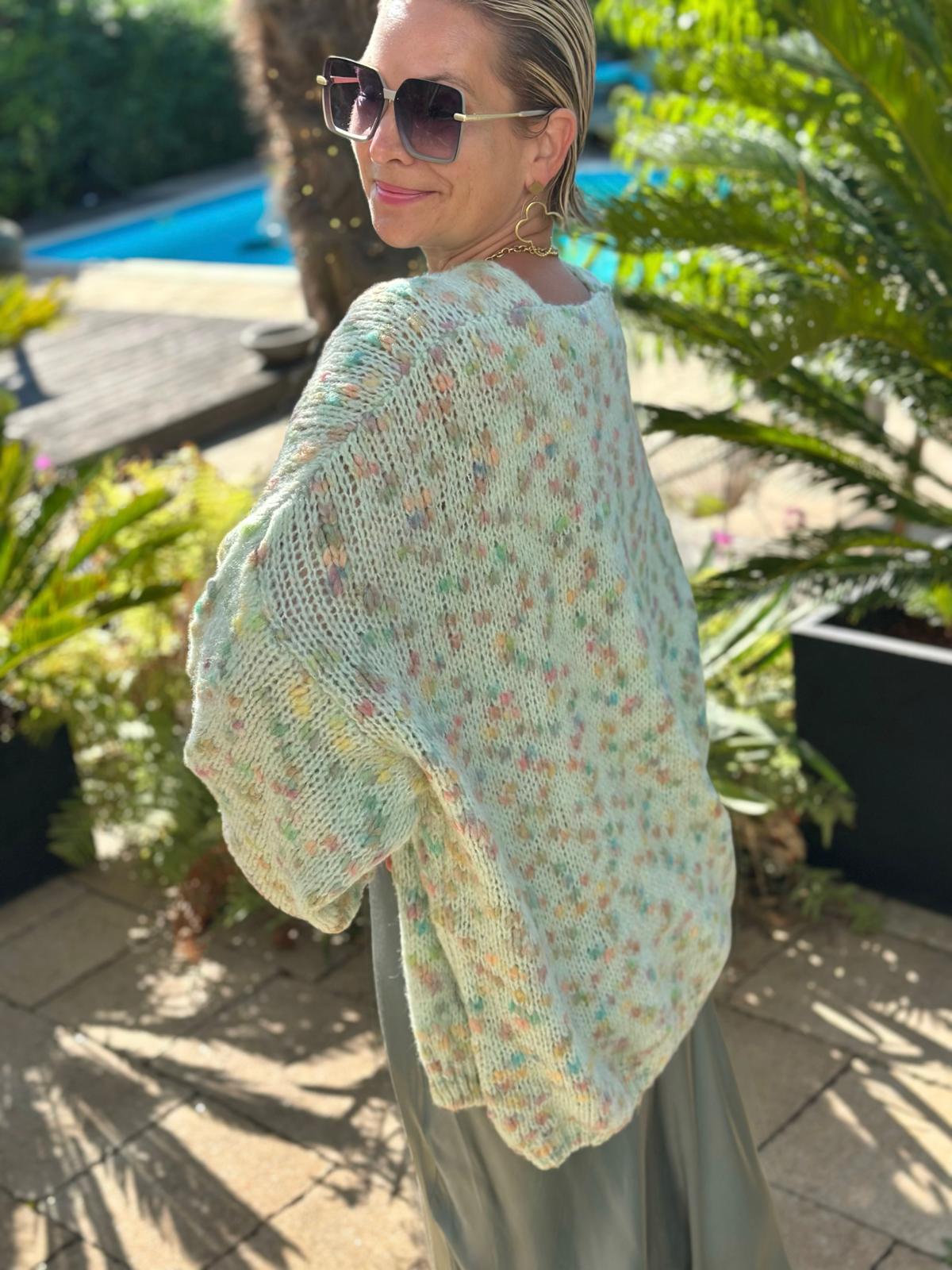 Strickjacke "Pistachio Dreams"