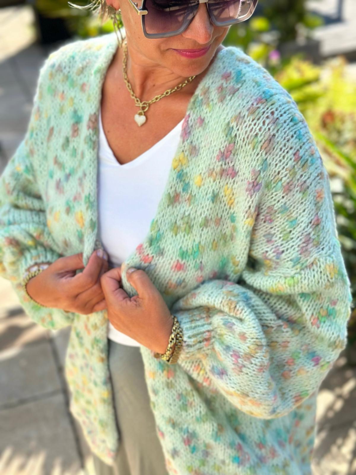 Strickjacke "Pistachio Dreams"