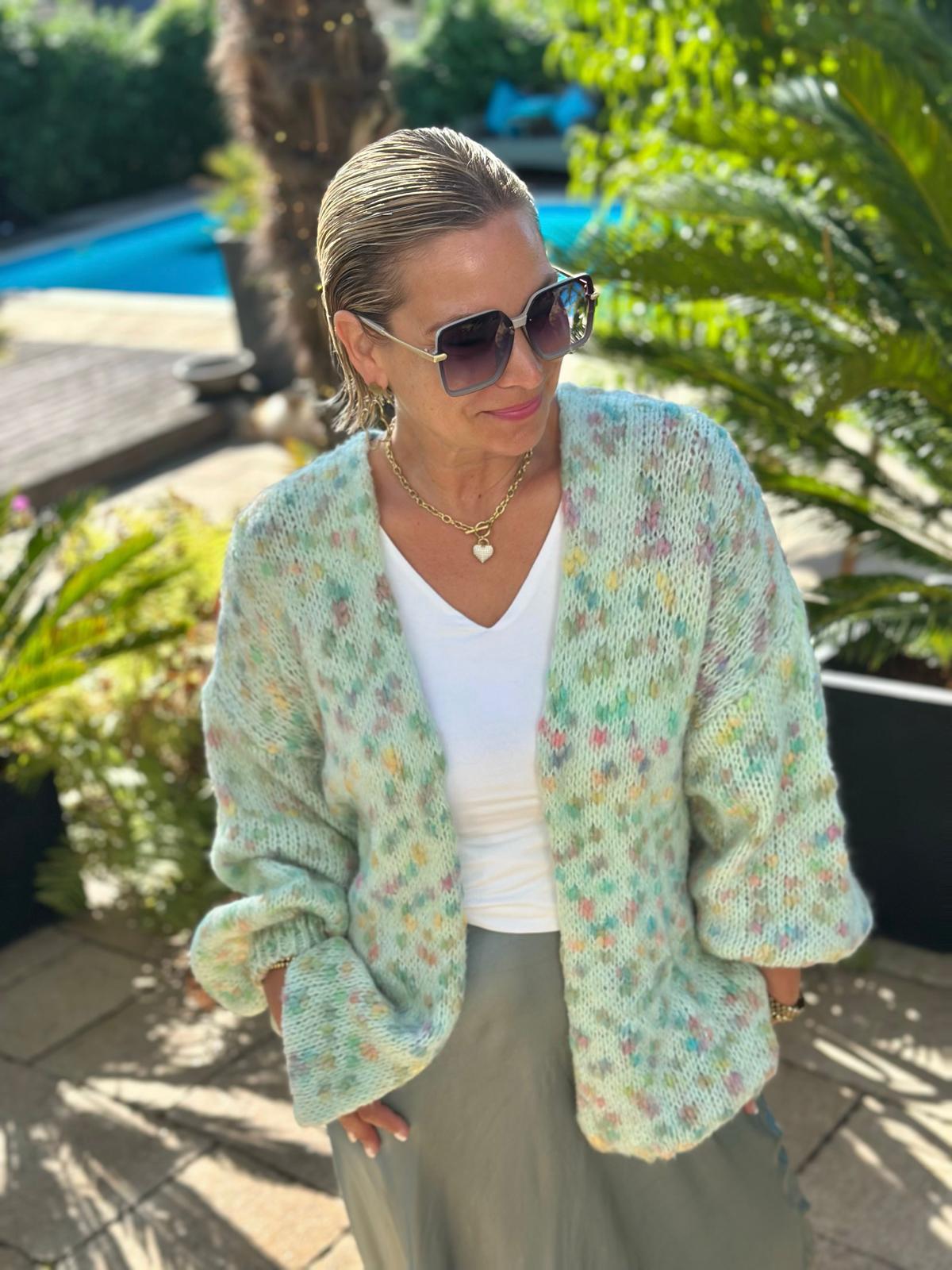 Strickjacke "Pistachio Dreams"